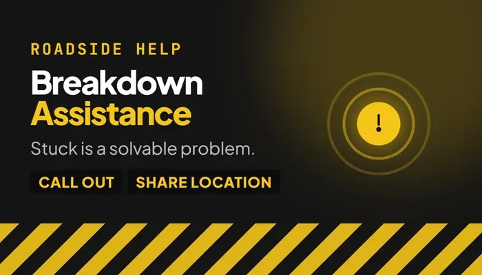 Screenshot of Breakdown Assistance