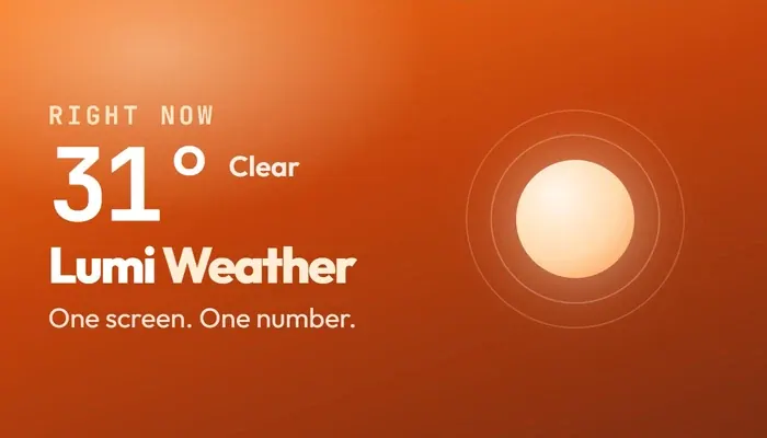 Screenshot of Lumi Weather