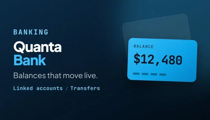 Screenshot of Quanta Bank
