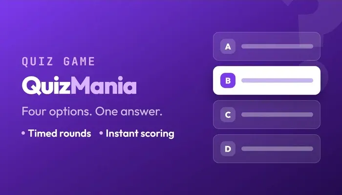 Screenshot of QuizMania